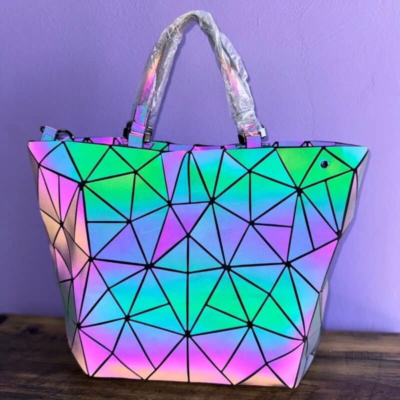Grand sac à main réfléchissant Flashy Infinity