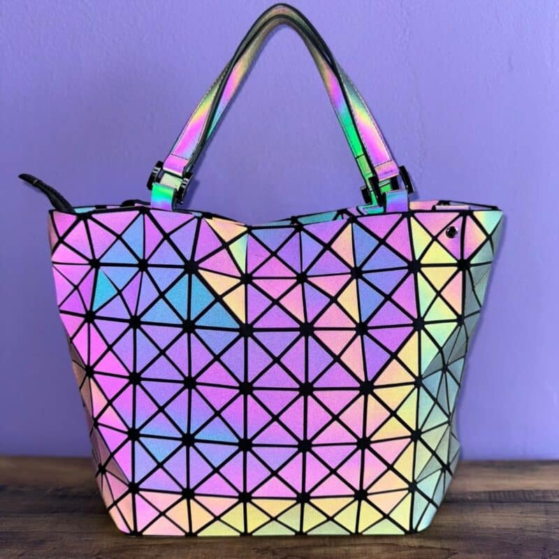 Grand sac à main réfléchissant Flashy Pearl