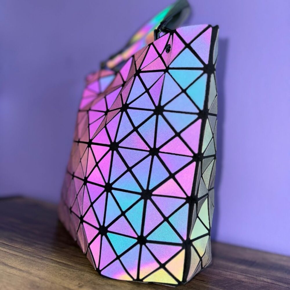 Grand sac à main réfléchissant Flashy Pearl