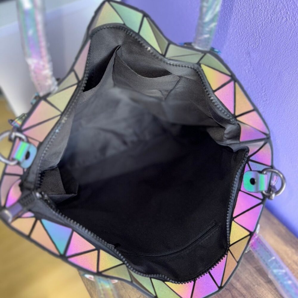 Grand sac à main réfléchissant Flashy Pearl