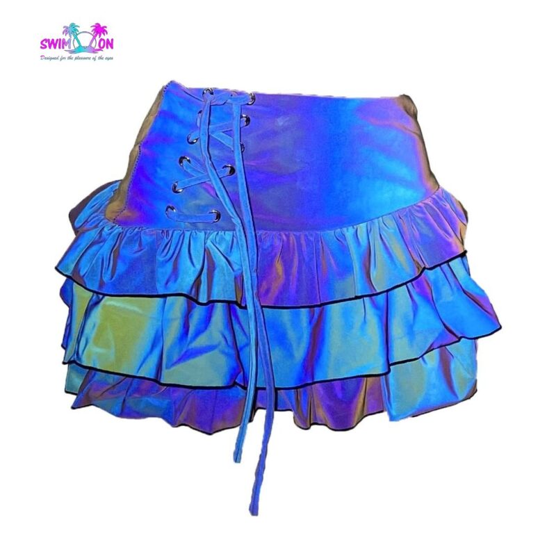 Jupe réfléchissante Flashy Bleu