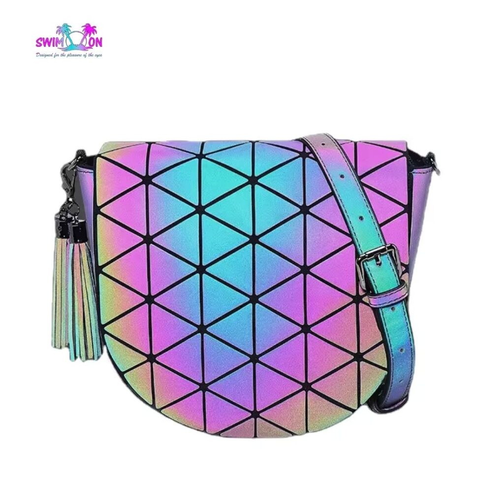 Petit Sac Demie Lune Flashy Réfléchissant avec flash