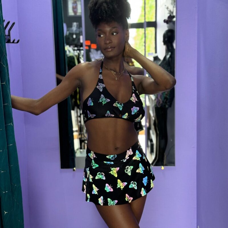 Ensemble jupette & Maillot de bain Papillony