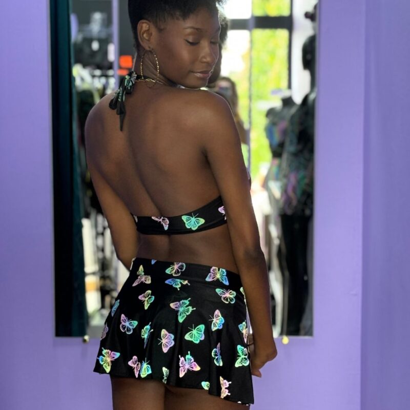 Ensemble jupette & Maillot de bain Papillony