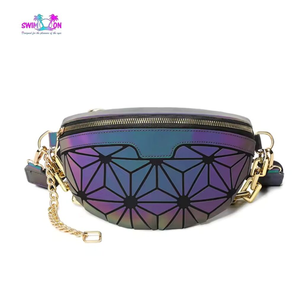 Sac banane Réfléchissant Flashy Star zoom sur le sac