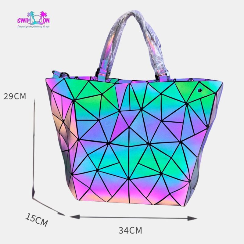Grand sac à main réfléchissant Flashy Infinity