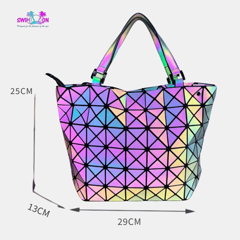 Grand sac à main réfléchissant Flashy Pearl
