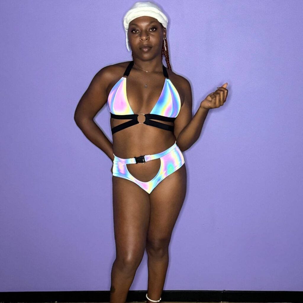 maillot élastique réfléchissant Flashy vue de face 2
