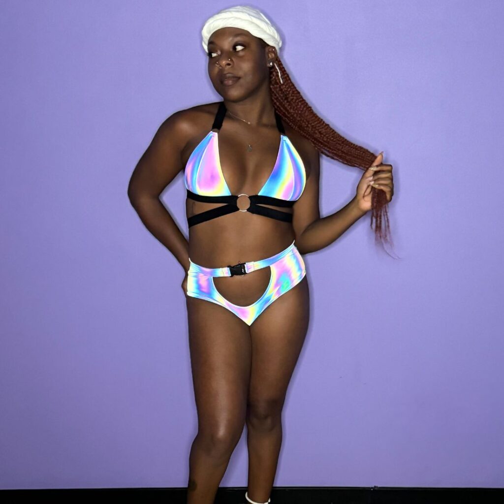 maillot élastique réfléchissant Flashy vue de face 3