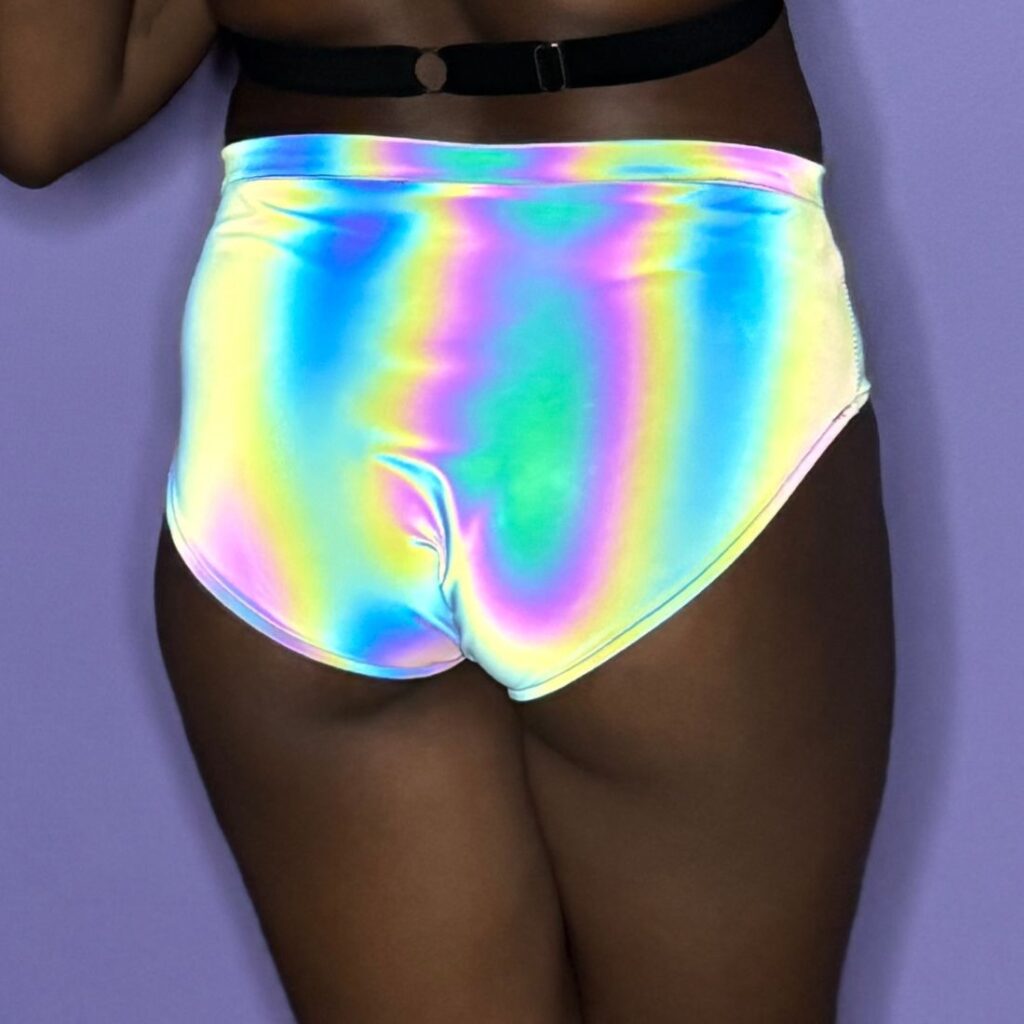 bas de maillot élastique réfléchissant Flashy vue de dos